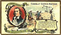 Chromo-lithographie de la série des "Bienfaiteurs de l' humanité"