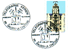 Télégraphe de Narbonne-Jonquières. Tous droits réservés