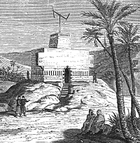Un poste de télégraphie en Algérie (gravure in Belloc, op.cit.)
