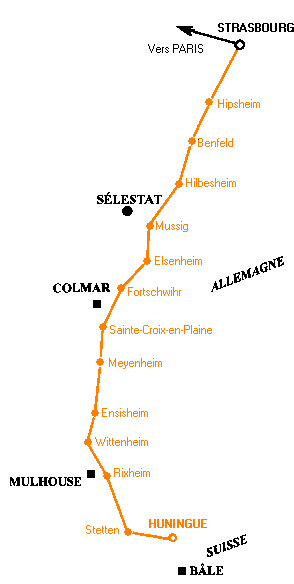 La ramification Strasbourg-Huningue (Bâle)